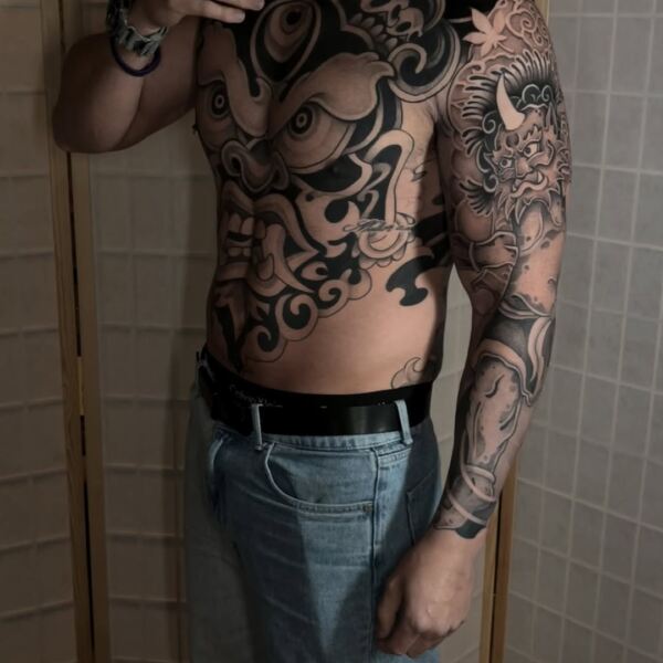 Torso barong y brazo entero raijin fuijin